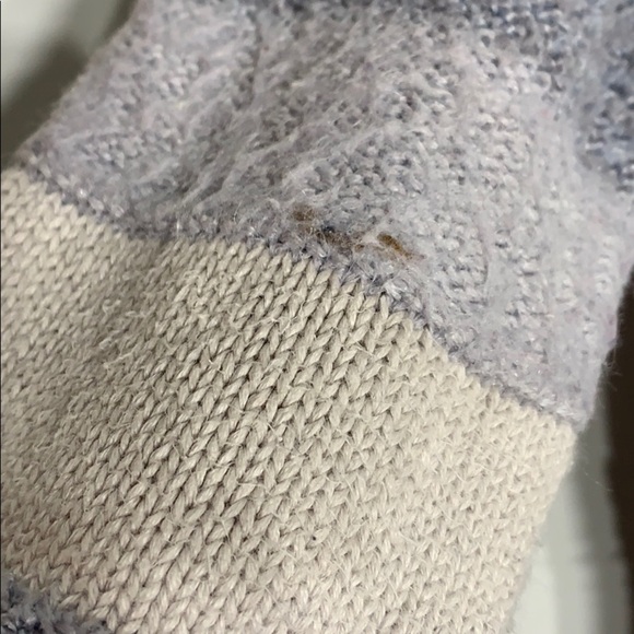 GAP Kids lavender stripe textured cozy pullover sweater small kids - Picture 6 of 7